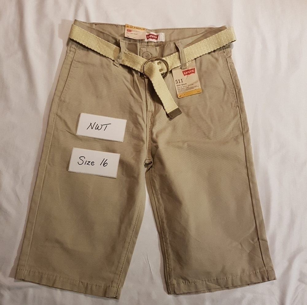Levis boys size 16 511 slim fit shorts NEW